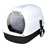 Photo Gallery perfk lettiera per gatti con cappuccio con coperchio vasino per gattini toilette per gatti chiusa e coperta accessori per animali domestici riutilizzabili, nero Photo Gallery perfk lettiera per gatti con cappuccio con coperchio vasino per gattini toilette per gatti chiusa e coperta accessori per animali domestici riutilizzabili, nero