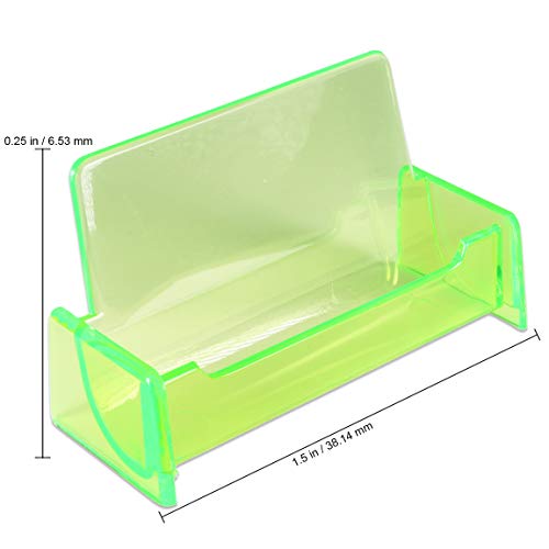 Beauticom Standard Style Business Card Holder Organizer Stand Display For Offices, Receptionist, Salons, And Businesses (Green, 1 Piece) #TOP3