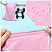 Teqooza 6.8 x 10 inch Pink Poly Mailer Envelopes Shipping Bags with Self Adhesive Strip, Waterproof and Tear-Proof Postal Bags, Pack of 50