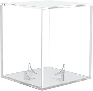 野球ボールケース アクリル製 サインボールケース 透明 防塵 UVカット付き ディスプレイ保護 展示用 アンチエイジング 野球ボ ー ル 劣化・変色防止 コレクション ケ ー ス 記念グッズ 野 球グッズ 硬式/軟球野 球ボ ー ル対応 四角型 8×8cm (クリア) [並行輸入品]