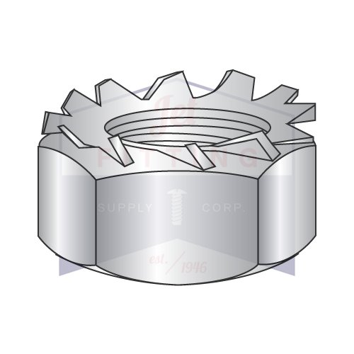10-32 K Lock Nuts | Hex Keps Nuts | External Lock Washer | 18-8 Stainless Steel | Zinc and Bake | Pre-Assembled External Tooth Washer & Nut (Quantity: 1500)