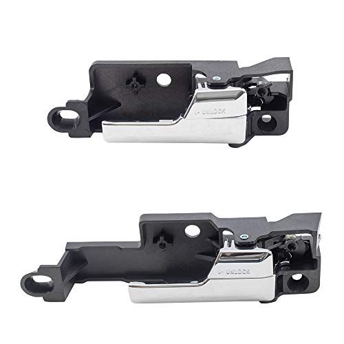 Autoandart Brock Replacement 4 Pc Set Inside Front & Rear Chrome Door Handle Replacement For 2006-2012 Fusion Mkz #TOP1