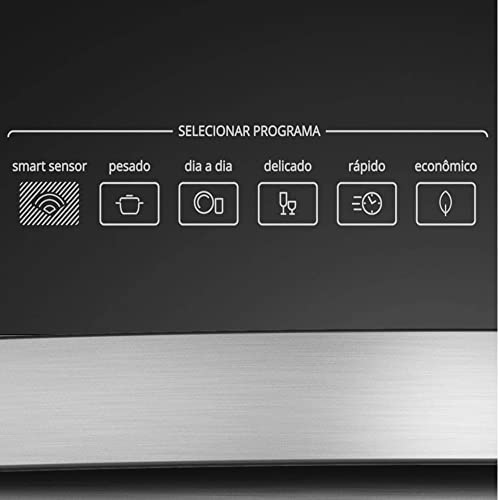 Lava Louças 14 Serviços Brastemp cor Inox com Ciclo Pesado - BLF14AR 110V glide