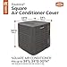 Classic Accessories Ravenna Water-Resistant 34 Inch Square Air Conditioner Cover, Patio Furniture Covers