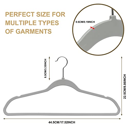 Quality Hangers PL020 Clothes Hangers 50 Pack - Non-Velvet Plastic Hangers For Clothes -Heavy Duty Coat Hanger Set -Space-Saving Closet Hangers thumb #3