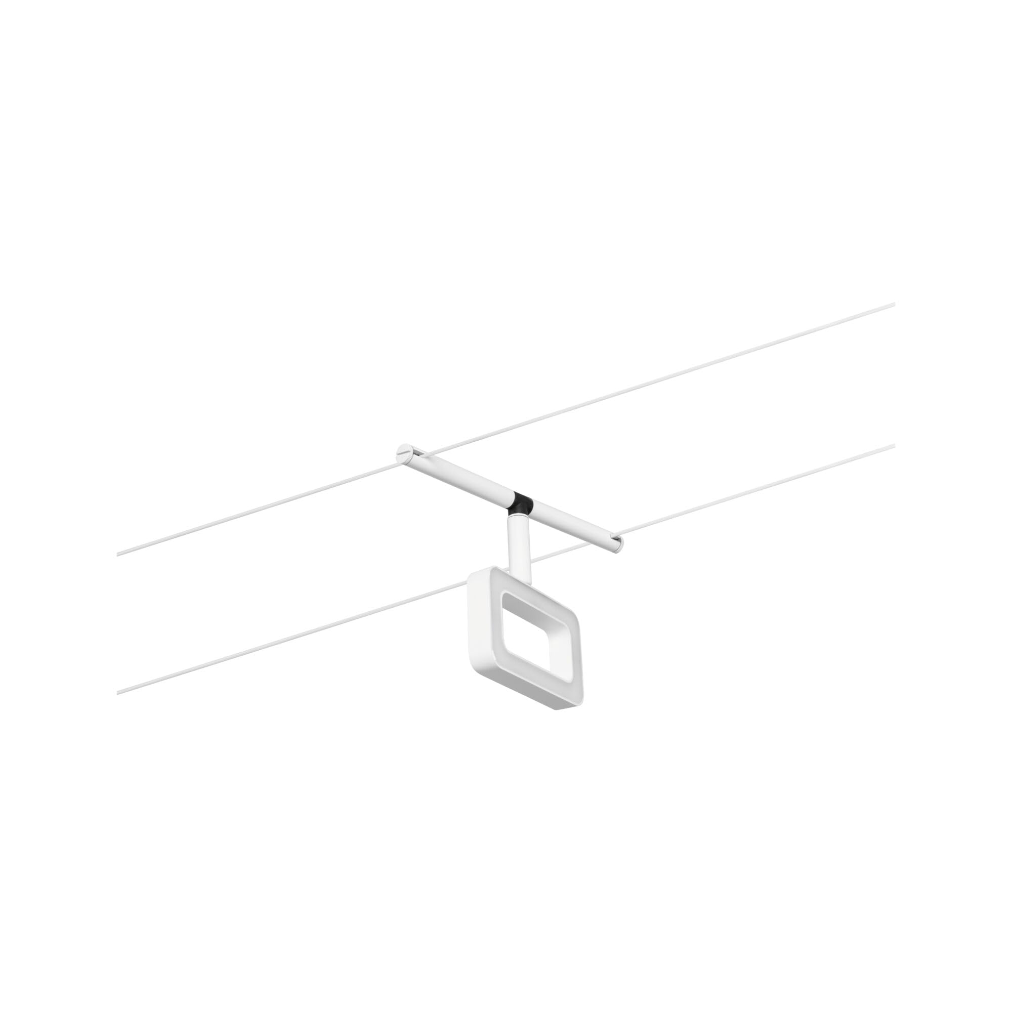 Paulmann 94483 LED Seilsytem Frame Basisset 5x400lm incl. 5x4,8 W Warmweiß Weiß matt, Chrom Kunststoff, Metall Beleuchtungssystem 3000 K