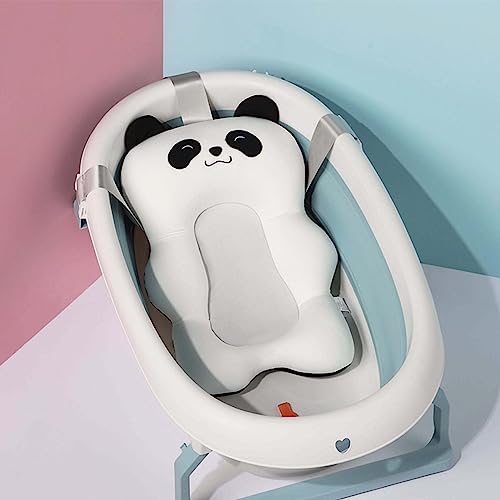 Image of Baby Bath Seat, Infant Bath Mat with Anti-Slip Bottom, Soft Support Cushion Pad for Newborns and Toddlers, Newborn Bath Support, Adorable Animal Design Bath Pad