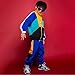 LOLANTA Boys' Girls' Color Block Jacket Track Pants Sets Dance Outfits Sportswear Unisex (6-7, blue)