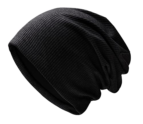 FEOYA Bonnet Hiver Chaud Homme Femme Chapeau Beanie Slouchy Bonnet Unisexe Tricoté en Jersey A2 Cover