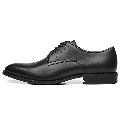 Mens Leather Updated Classic Cap Toe Oxfords Lace Dress Shoes2