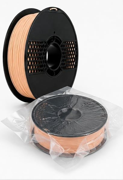 Image of Matte PLA 3D Printer Filament 1.75mm, 1kg Spool (2.2 lbs) - UV /Heat /Weather Resistant, Strong Layer Bonding, Smooth Printing, Low Odor, Outdoor Functional Prototypes, FDM Compatible (beige skin, 1 Kg)