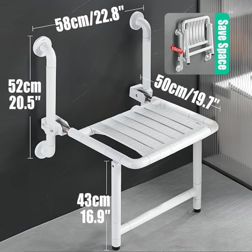 Chaise de siège de douche accessible pour séniors et PMR à fixer - 3
