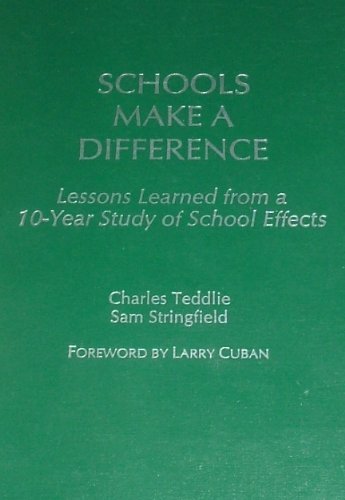 Schools Make a Difference: Lessons from a 10-Year Study of School Effects