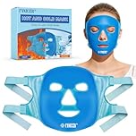 Cooling Full Face Gel Masks,Reusable Face Cold Face Ice Pack Cooling Mask,Soothing Ice Cold Gel FaceMask,Cooling face mask for Stress Relief Relaxation ﻿