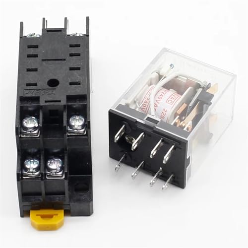 Relais 220V AC MY2NJ composants de précision DPDT et embase de fixation