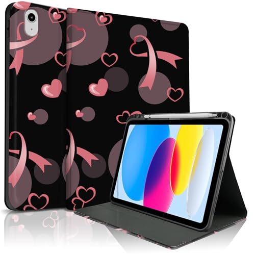 Coque iPad 11" 2025 avec ruban cœur pour sublimer votre bureau ou vos cours