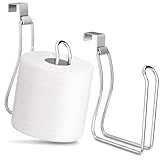 Toilet Paper Holder,Over The Tank Toilet Paper Holder, Toilet Paper Roll Holder,Bathroom Toilet Paper Holder,Dispenser Reserve for Bathroom Storage and Organization(Chrome,2PCS)