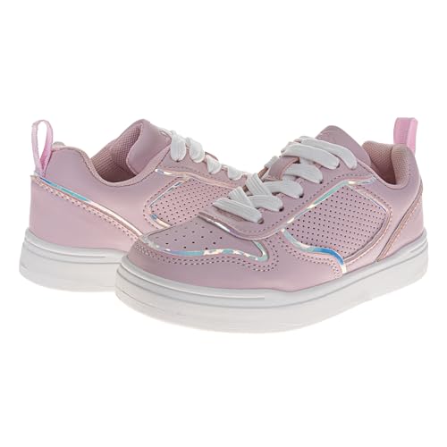 Josmo Girl's Casual Lace-up Sneakers Stylish Low Top Fashion Tennis Shoes2