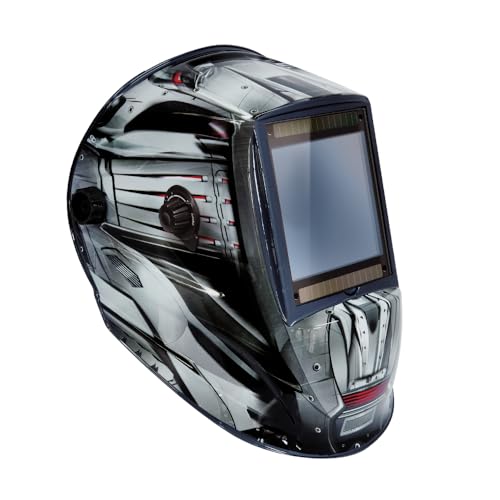GYS Casque de Soudeur Alien XXL Masque de Soudure Mixte, Gris/Noir, Taille Unique, réglable