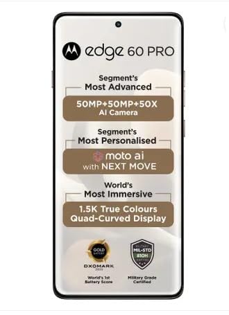 Image of Motorola Edge 60 Pro (Pantone Walnut, 256 GB) (8 GB RAM)