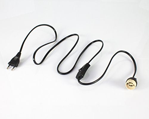 Douille de Lampe avec Douille gU10, câble d'alimentation, Prise et Interrupteur-showking