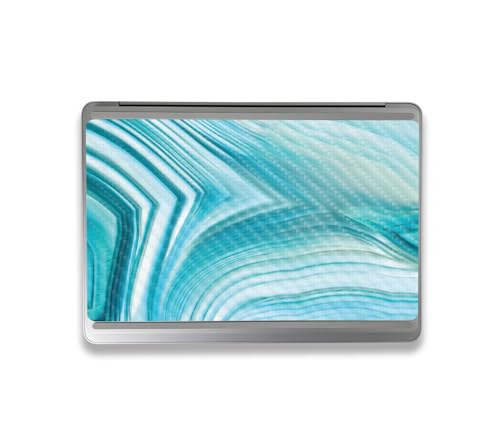 Image of MightySkins Carbon Fiber Skin Compatible with Microsoft Surface Laptop Studio 2 (2023) Full Wrap Kit - Aquamarine Quartz | Protective, Durable Textured Carbon Fiber Finish | Made in The USA
