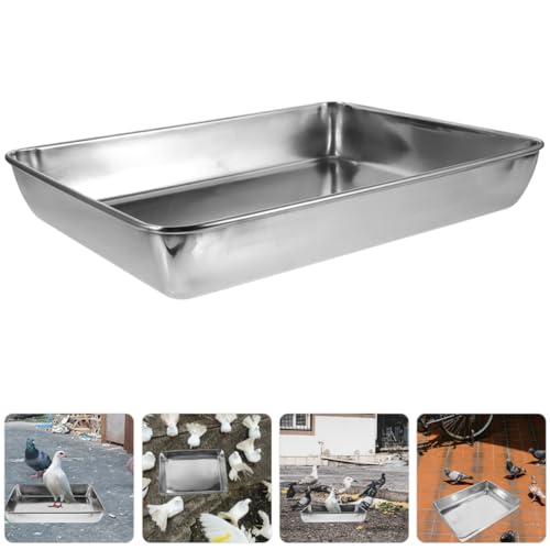 Bañera de acero inoxidable higiénica para aves pequeñas 8