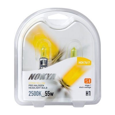 NOKYA Hyper Yellow H1 55w Halogen Headlight Bulbs
