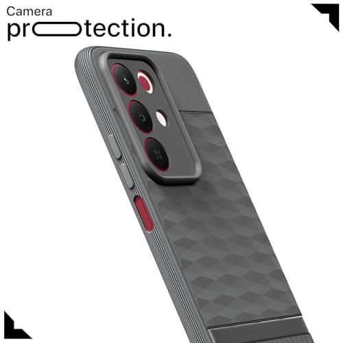Image of Outlouders Back Cover for Realme Narzo 90X 5G / Realme C85 5G / Realme 15X 5G | Full Camera Protection | TPU Soft Flexible Shockproof Bumper Case (Grey)