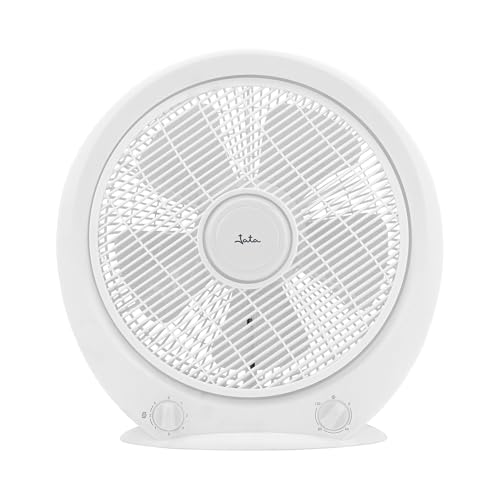 JATA JVVS3115 - Ventilador de Suelo 40 W. 5 Aspas. 3 Velocidades. Temporizador 2 h. 30 cm de Diámetro. Apagado automático. 2249,4 m3/h. 63,5 dB. Silencioso. Altura: 40 cm. Bajo consumo