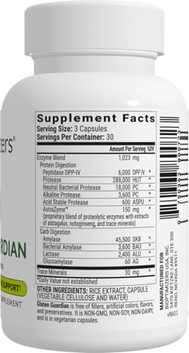 Gluten Guardian 3.0 - Enzyme Supplement with DPP-IV to Support Gluten Digestion – May Help Prevent Bloating, Gas, and Indigestion, 90 Capsules - Image 3