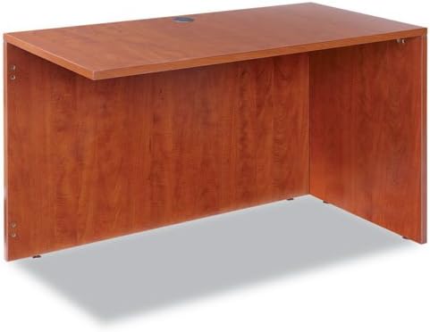 Alera Valencia Series Reversible Return/Bridge Shell, 47 1/4w x 23 5/8d, Cherry