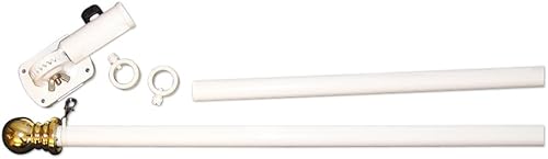 Miniatura 1 de Annin Flagmakers Juego de montaje de poste giratorio de bandera estadounidense, 6 pies (modelo 242)