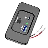 車の充電ソケットキャンピングカーキャンプバスタイプ C & USB ダブルポート車の充電修正アクセサリー