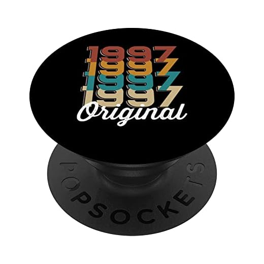 25 cumpleaños hombre mujer 25 años 1997 cumpleaños PopSockets PopGrip Intercambiable