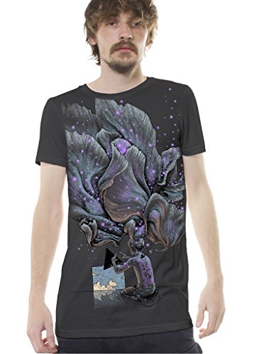 Street Habit T-Shirt da Uomo Stampa Psichedelica