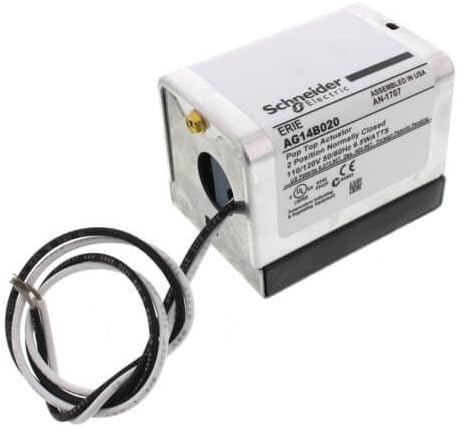 Erie 120V Normally Closed High Temp PopTop Actuator w/ 18" Leads
