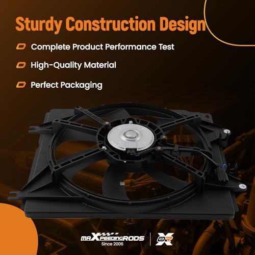 Image of maXpeedingrods Engine Radiator Cooling Fan Assembly for Honda CR-V 2017-2022 1.5L 2.0L 2.4L Right, 386195A2A01 386115PAA01
