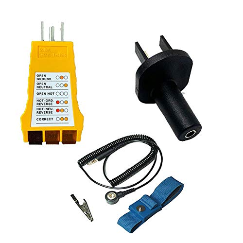 Static Care ESD Grounding Kit Outlet Circuit Tester, Banana Jack
