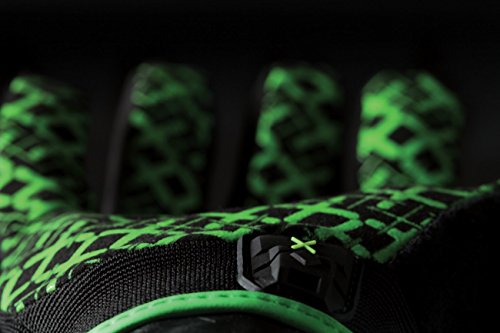 Ironclad EXO Motor Grip Glove, Work Gloves, Silicone-Infused Grip, (1 Pair), EXO2-MGG-03-M,Black & Green