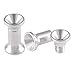 unique ear gauge small flesh tunnels 8g 3mm Surgical Steel Double Flare Plug Internally Threaded ABAZ Stretching Stretcher