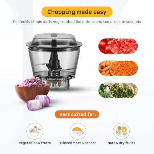 Image of Atomberg Zenova ChopWiz BLDC Juicer Mixer Grinder For Kitchen With 5 Jars