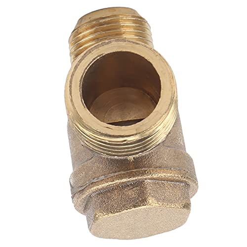 Hyuduo Brass Swing Check Valve 2 Port Non-Return Air Compressor Valve for Backflow Prevention Industrial Pneumatic System & High-Pressure Flow Control - Image 2