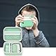 Kinderkamera Tasche für Uleway/ für GREENKINDER/ für GlobalCrown/ für Gofunly/ für Ushining Mini Digital Kamera, Sofortbildkameras Schutzhülle Tragetasche Halter für Druckpapier (nur Hülle) Hellgrün