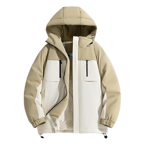 Veste matelassée à capuche coupe-vent et imperméable de sport