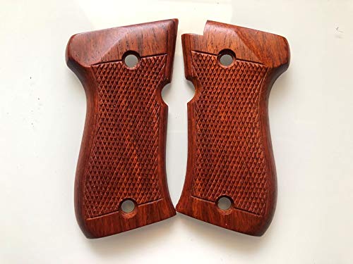 Feelsogood New! Grips Compatible with Browning BDA, Checkered Hardwood-Ship from Thailand
