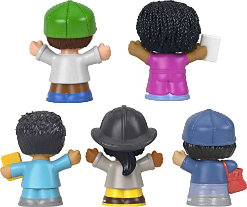 Fisher-Price Little People Héroes de la comunidad Pack 5 figuras, juguete para bebé +1 año (Mattel HGR31)