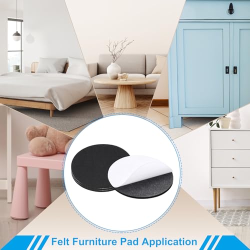 Base de lámpara de fieltro PATIKIL antiarañazos de 4.5" para eliminar rayas en madera 8