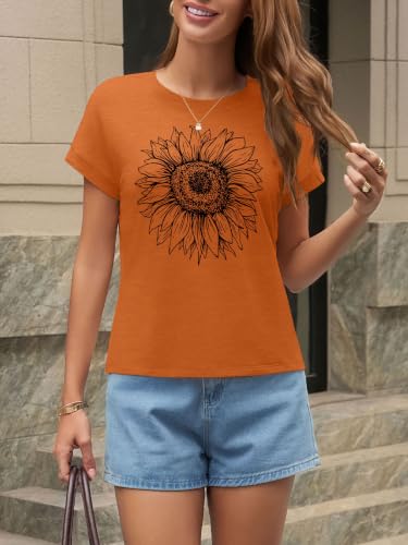 Image of UNCLECAT Womens Crop Tops Loose Fit Cap Short Sleeve Summer Tee