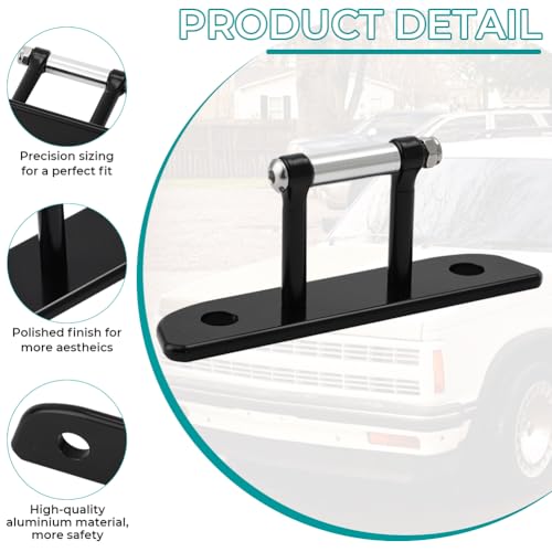 Image of Rear Window Latch Striker for Chevrolet Blazer S10 1984-1994 Tailgate Latch Mechanism Anti-Squeak Aluminum Rear Window Latch Striker